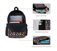 HUIopq Planet Pattern Print Large Capacity Unisex Backpack Travel Daypack For Commuting Work Outdoor Adventure