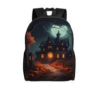 HUIopq Scary Halloween Print Backpack Men Women Stylish Large Capacity Travel Work Hiking Business Trip Camping
