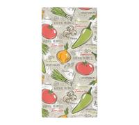 HUIopq Vegetable Fruit Print Soft Towel Eco-Friendly Bath Towels Bathroom Beach Pool Travel Gym Yoga Hotel Use
