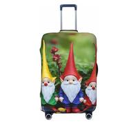 HUIopq Xmas Funny Gnomes Print Elastic Suitcase Cover Travel Luggage Protective Sleeve Family Vacation Accessory