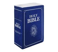 Huipalon Bible Pillow Book Plush That Opens Soft Plush Faith Book Pillow with PSALMS 23:1- PSALMS 24:1 Cozy Holy Bible Stuff Christian Gifts for Women Men Religious Bible Gifts (Navy)