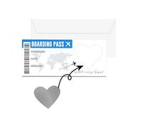 Huipalon Boarding Pass Scratch Card Reveal Holiday Scratch Card Reveal with Envelope Destination Personalised Boarding Pass Scratch Cards Personalised Flight Ticket Holiday Surprise Reveal