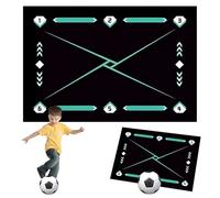 Huipalon Football Mastery Mat 90x60cm - Anti-slip Soccer Training Mat with Shock Absorption for Kids & Adults