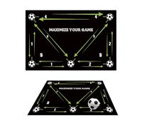 Huipalon Football Training Mat - 90x60cm Anti-slip & Shock Absorption Soccer Train Mat for Kids & Adults
