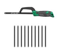 Huipalon Junior Hacksaw, 265mm Mini Metal Saw, Professional Hand Saw with 10 Extra Junior Hacksaw Blades for Metal, Home-use Wood Saw, Hacksaw for Metal Cutting and Tight