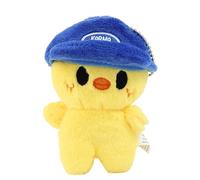 Huipalon Little Yellow Chick Keychain 12cm Soft Animal Plush Bag Charms with Blue Hat Cute Animal Figures Keychain Pendant Yellow Chick Plush Keyring for Fans Boys Girls