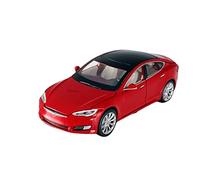 HUIPENPP Alloy Car Model 1:32 For Tesla Model S Collection Decoration(Red)
