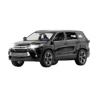 HUIPENPP Alloy Car Model Diecast Metal Model Scale 1:32 For Toyota Highlander Collection Decoration(Black)