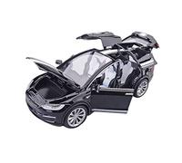 HUIPENPP Alloy Car Model Diecast Metal Vehicles 1:20 For Tesla Model X Collection Decoration(Black)
