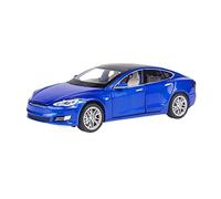 HUIPENPP Alloy Car Model Metal Car 1:32 For Tesla Model-S Collection Decoration(Blue)