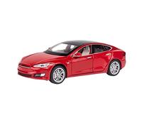 HUIPENPP Alloy Car Model Metal Car 1:32 For Tesla Model-S Collection Decoration(Red)