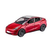 HUIPENPP Alloy Die Cast Car Model 1:24 For Tesla Model Y Collection Decoration(Red)