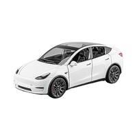 HUIPENPP Alloy Die Cast Car Model 1:24 For Tesla Model Y Collection Decoration(White)