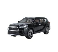 HUIPENPP Alloy Diecast Metal Model Car Scale 1:24 For Toyota Highlander Collection Decoration(Black)
