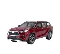 HUIPENPP Alloy Diecast Metal Model Car Scale 1:24 For Toyota Highlander Collection Decoration(Red)