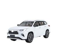 HUIPENPP Alloy Diecast Metal Model Car Scale 1:24 For Toyota Highlander Collection Decoration(White)