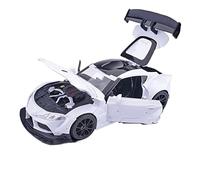 HUIPENPP Decoration Alloy Car Model 1:22 For Toyota Bull Demon King(White)