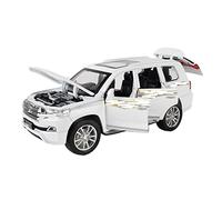 HUIPENPP Decoration Alloy Car Model 1:32 For Toyota Land Cruiser(White)