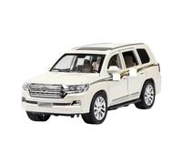 HUIPENPP Decoration Alloy Car Model 6 Doors Open 1:24 For Toyota Cruiser(White)