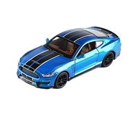 HUIPENPP Decoration Alloy Car Model Diecast Car 1:32 For Ford Mustang Shelby GT350(Blue)