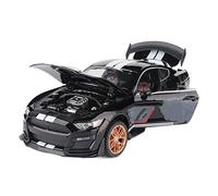 HUIPENPP Decoration Alloy Car Model Diecast Metal Model 1:24 For Ford Mustang Shelby GT500(Black)