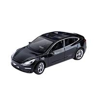 HUIPENPP Decoration Alloy Car Model Diecast Metal Vehicle 1:24 For Tesla Model 3(Black)