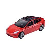 HUIPENPP Decoration Alloy Car Model Diecast Metal Vehicle 1:24 For Tesla Model 3(Red)
