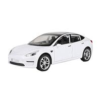 HUIPENPP Decoration Alloy Car Model Diecast Metal Vehicle 1:24 For Tesla Model 3(White)