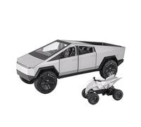HUIPENPP Decoration Alloy Car Model Diecast Metal Vehicles 1:24 For Tesla Pickup(Silvery)