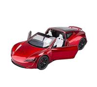 HUIPENPP Decoration Alloy Car Model Diecast Metal Vehicles 1:24 For Tesla Roadster(Red)