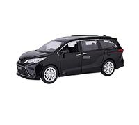 HUIPENPP Decoration Alloy Car Model Diecast Metal Vehicles 1:24 For Toyota Sienna(Black)