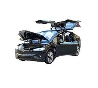 HUIPENPP Decoration Alloy Car Model Diecast Metal Vehicles 1:32 For Tesla Model X(Black)