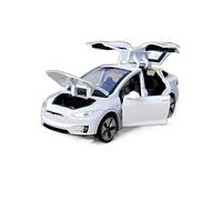 HUIPENPP Decoration Alloy Car Model Diecast Metal Vehicles 1:32 For Tesla Model X(White)