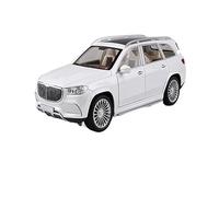 HUIPENPP Decoration Alloy Car Model Diecast Metal Vehicles Scale 1:24 For Maybach GLS600(White)