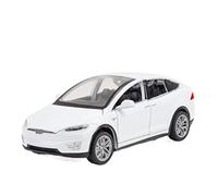 HUIPENPP Decoration Alloy Car Model Diecast Vehicles 1:32 For Tesla MODEL X MODEL S(White)
