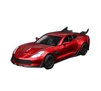HUIPENPP Decoration Alloy Car Model Diecast Vehicles Metal Model 1:32 For Corvette ZR1(Matter Red)