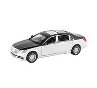 HUIPENPP Decoration Alloy Die Cast Car Model Scale 1:32 For Maybach S650(White black)