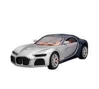 HUIPENPP Decoration Alloy Diecasts Car Model Scale 1:24 For Bugatti Atlantic(Silver blue)