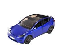 HUIPENPP Decoration Diecast Metal Alloy Car Model Scale 1:24 For Tesla Model Y(Blue)