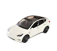 HUIPENPP Decoration Diecast Metal Alloy Car Model Scale 1:24 For Tesla Model Y(White)