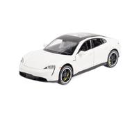 HUIPENPP Decoration Diecast Metal Alloy Car Model Scale 1:32 For Porsche Taycan(White)