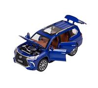 HUIPENPP Decoration Metal Car Alloy Diecast Car Model 1:24 For Lexus LX 570(Blue)