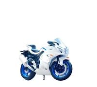 HUIPENPP Desktop Decoration Motorcycle Diecast Model Scale 1:12 For Suzuki GSX-R1000 Collection Display(White)