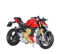 HUIPENPP Desktop Decoration Static Die Cast Motorcycle Model 1:18 For Ducati For Super Naked V4 S Collection Display