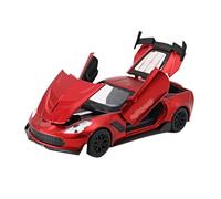 HUIPENPP Diecast Car Model Metal Alloy Vehicles 1:32 For Corvette ZR1 Collection Decoration(Frosted red)