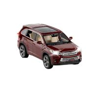 HUIPENPP Diecast Metal Alloy Model Car Scale 1:32 For Toyota Highlander Collection Decoration(Red)