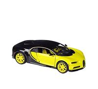 HUIPENPP for desktop decoration Alloy Car Model For Bugatti Chiron Diecast Metal Car Model 1:24 Collectible Ornaments(Yellow)