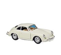 HUIPENPP for desktop decoration Alloy Classic Car Model Diecast Metal Car Model 1:24 For Porsche 356B Coupe Collectible Ornaments(Beige)