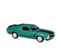 HUIPENPP for desktop decoration Alloy Die-casting Static Model Scale 1:24 For Ford Mustang BOSS 302 1970 Collection Car(Green)