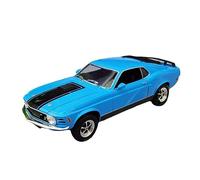 HUIPENPP for desktop decoration Diecast Metal Alloy Car Model Scale 1:18 For Ford For Mustang Mach 1 1970 Collectible Ornaments(Blue)
